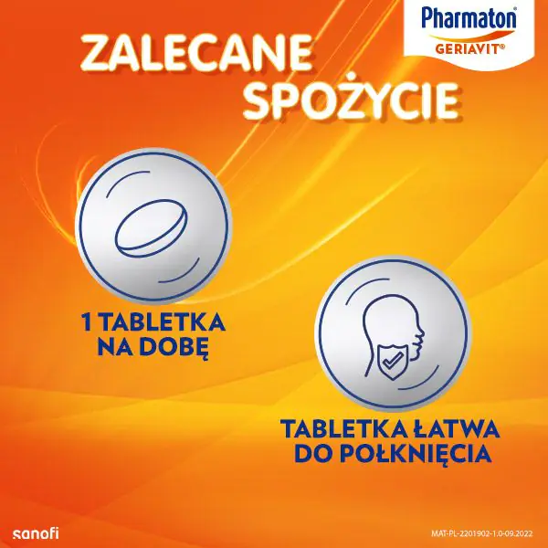 Geriavit Pharmaton vitaminų ir mineralų rinkinys, 100 tablečių