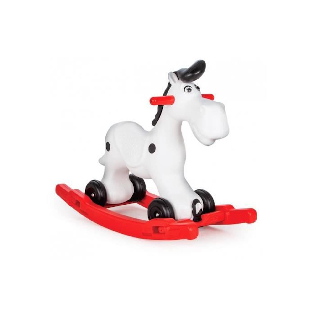 Cheval à bascule Bob Gallop blanc/rouge blanc