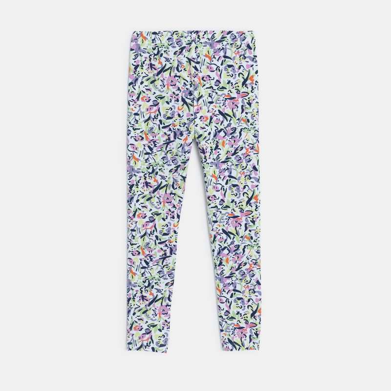 Legging fille fleurs blanc Catimini