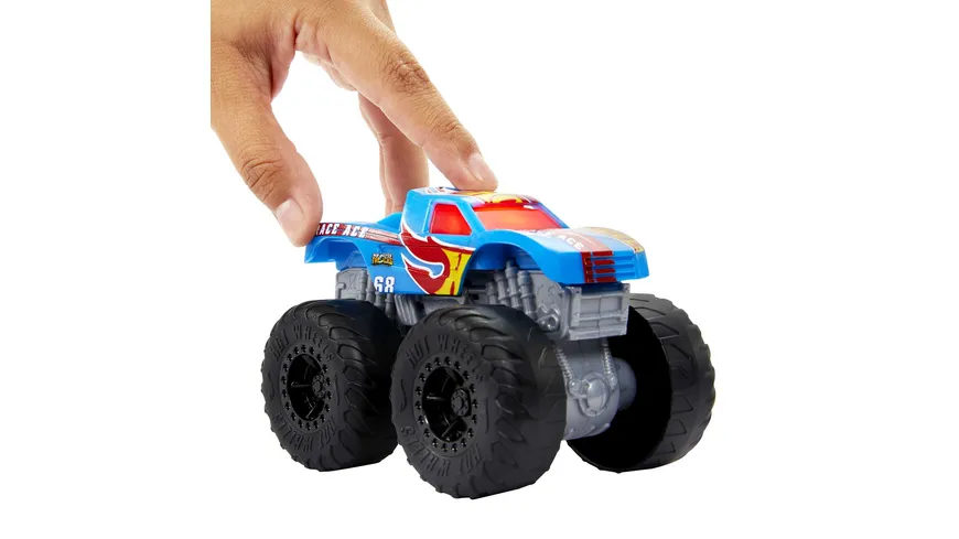 Hot Wheels Monster Trucks Roarin’ Wreckers Trucks mit Licht- und Geräuscheffekten, 1 Stück, sortiert