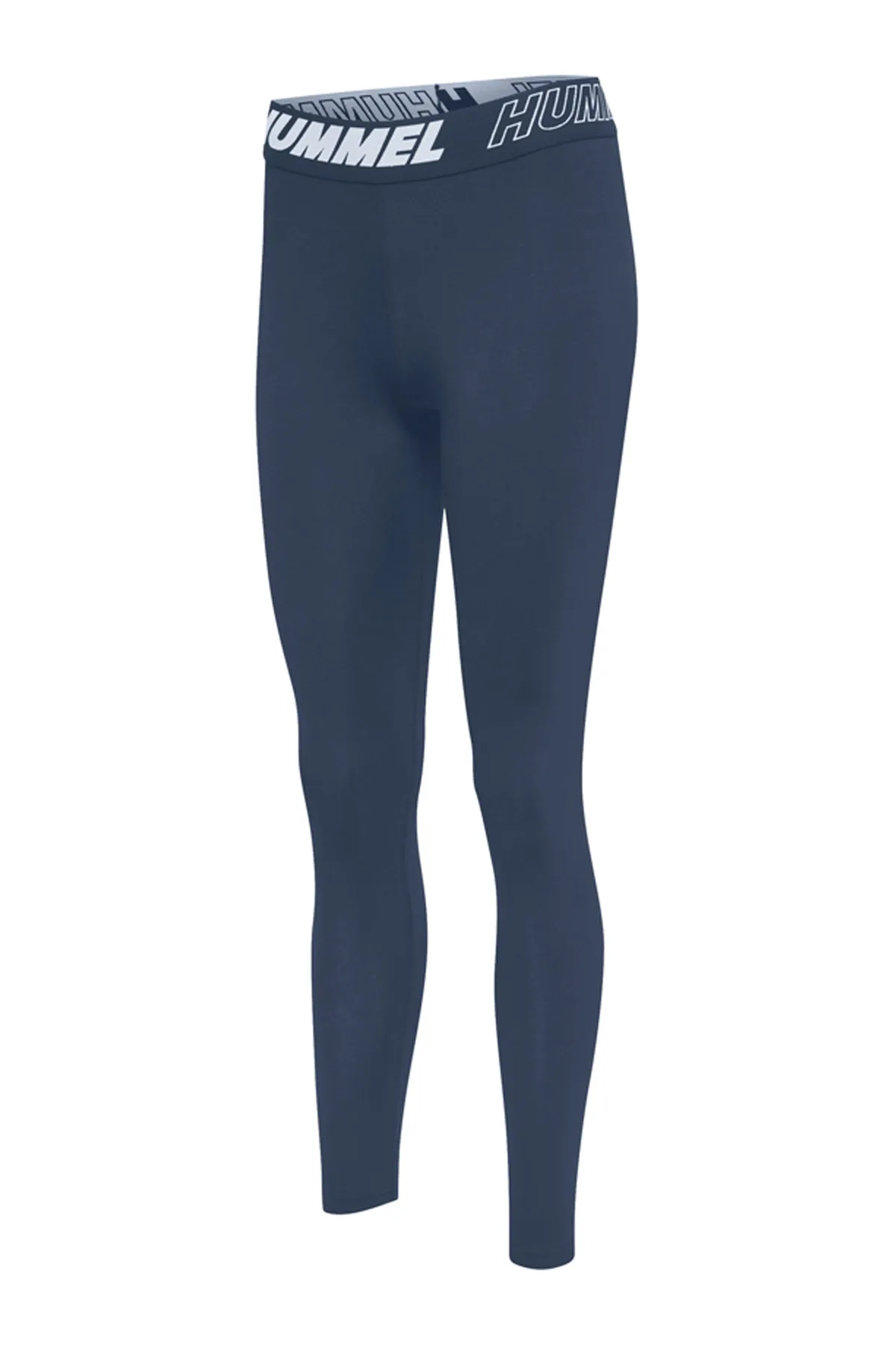 hummel  Sport-Leggings - Blau - Mittlerer Bund