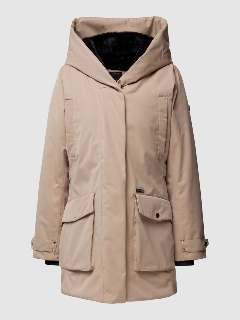 Parka mit Kapuze Modell 'BRITT' in beige