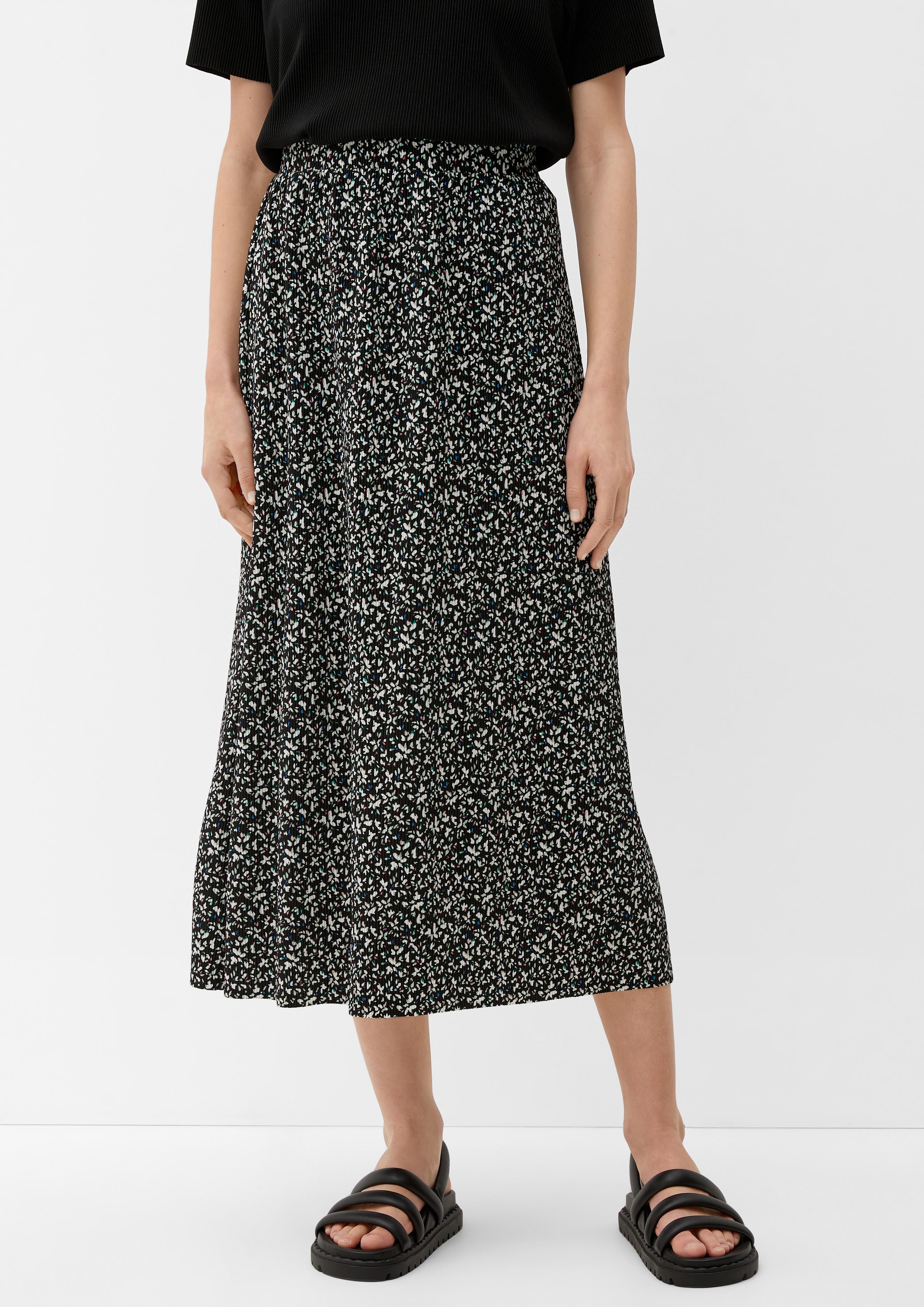 Midi-Rock mit Allover-Print  2132661-99A1