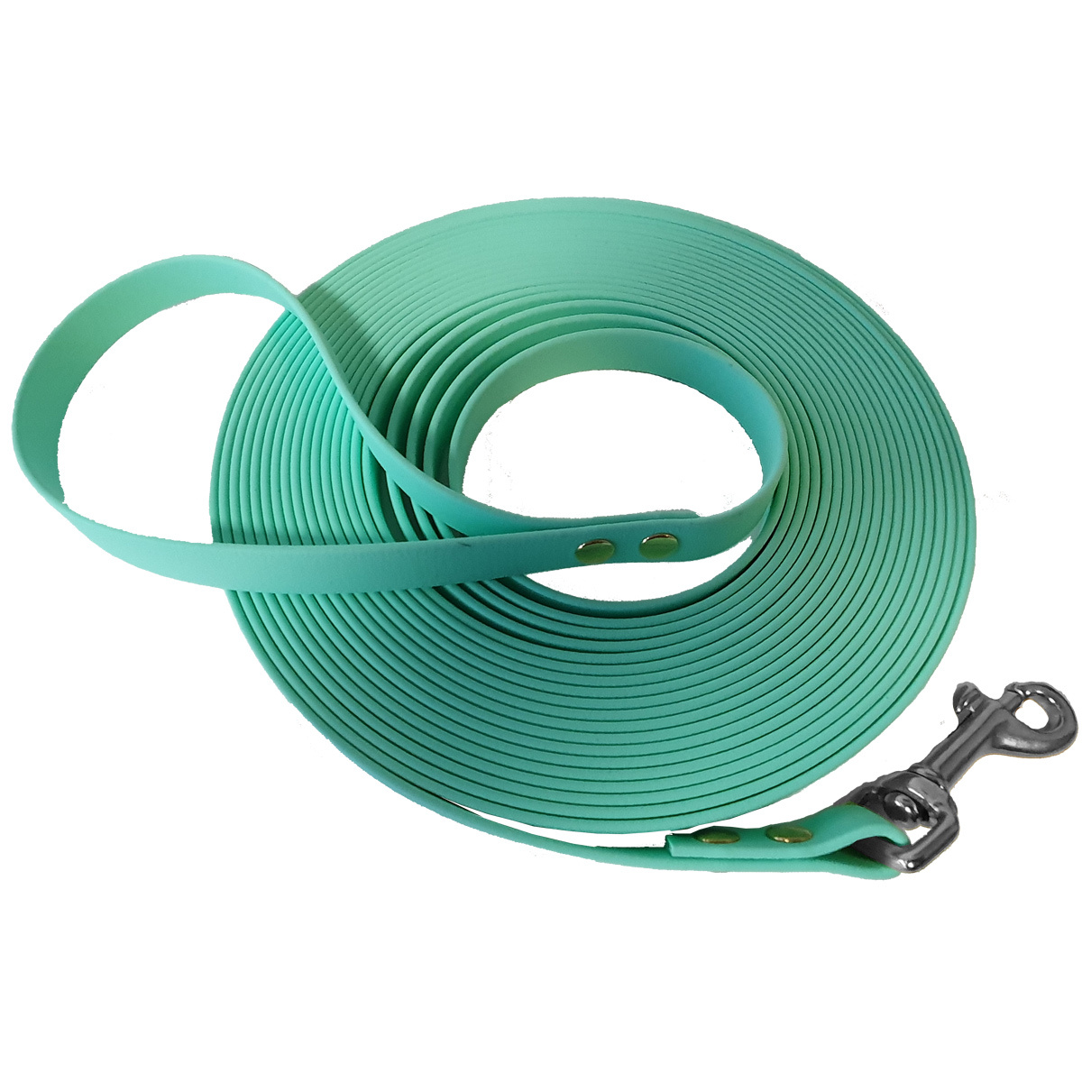 bio-leine Hundeleinen bio-leine 25-35 kg Schleppleine Biothane seegrün 12 m