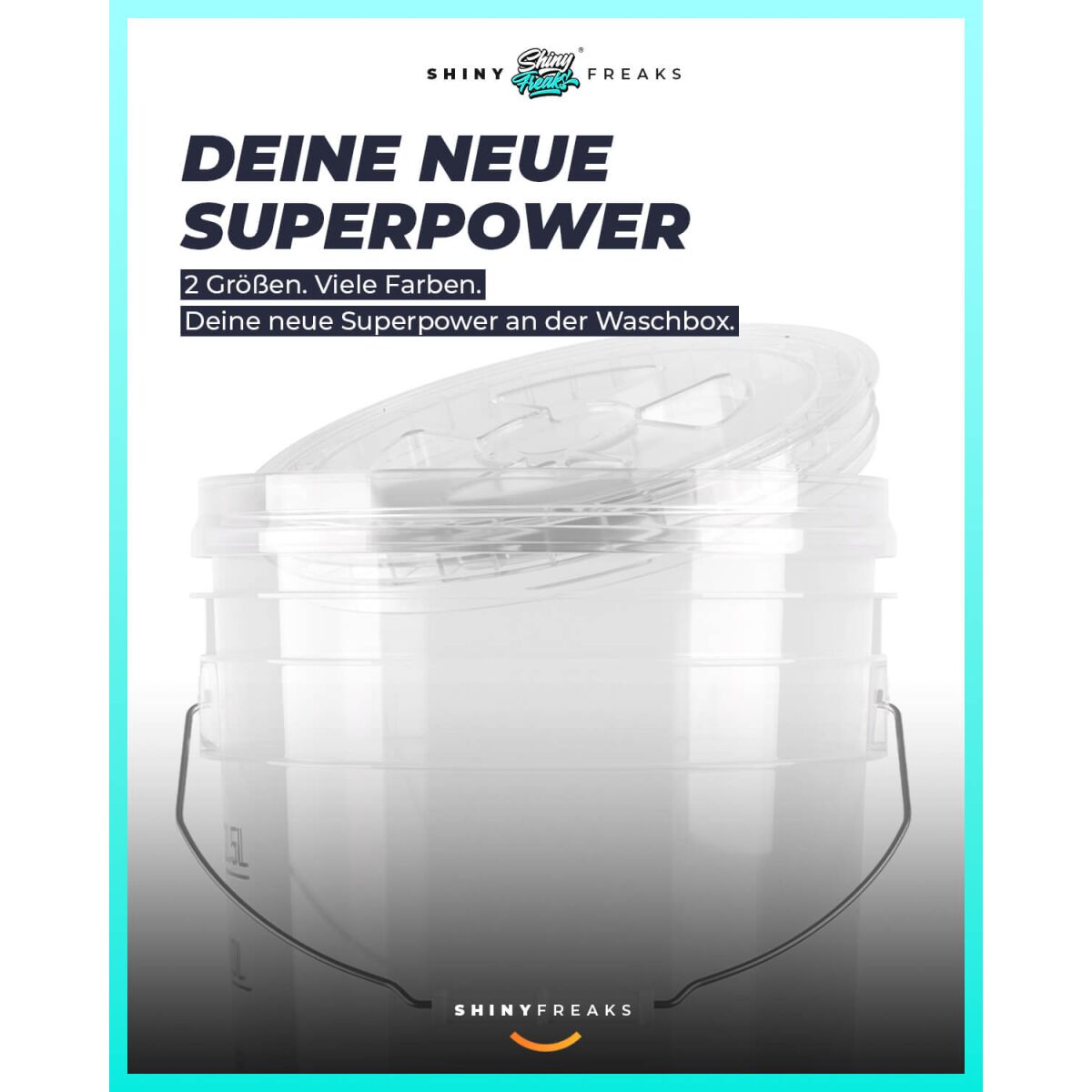 chemicalworkz Performance Buckets Wascheimer 5GAL Weiß Transparent