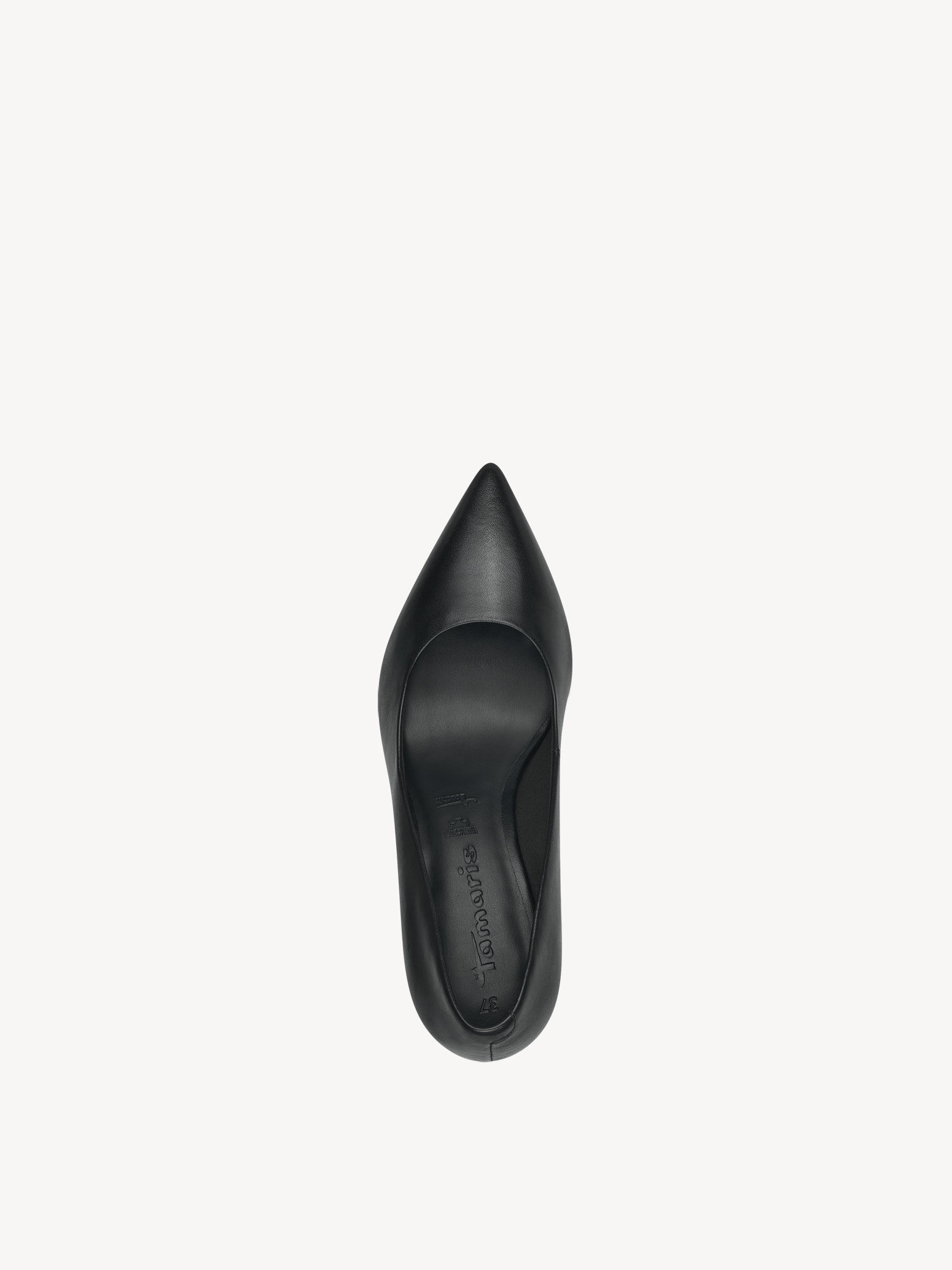 Escarpin en cuir - noir