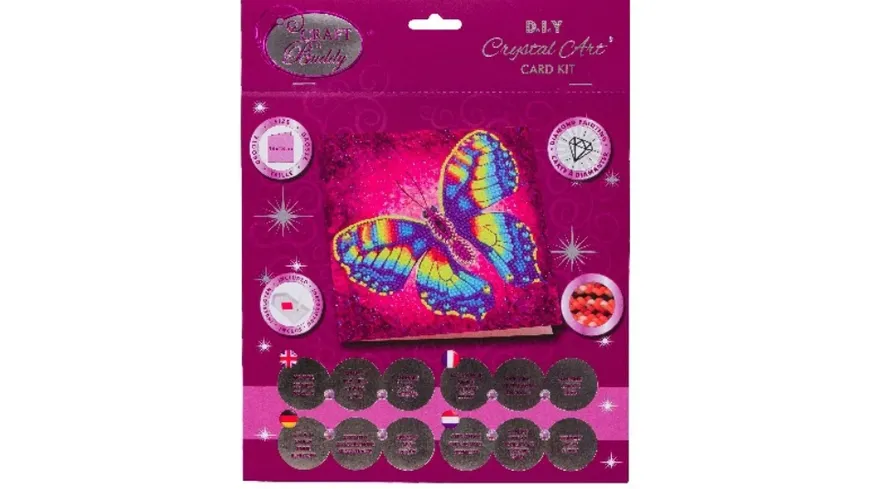 Craft Buddy - Crystal Art Diamond Painting Card Kit RACHEL FROUD 