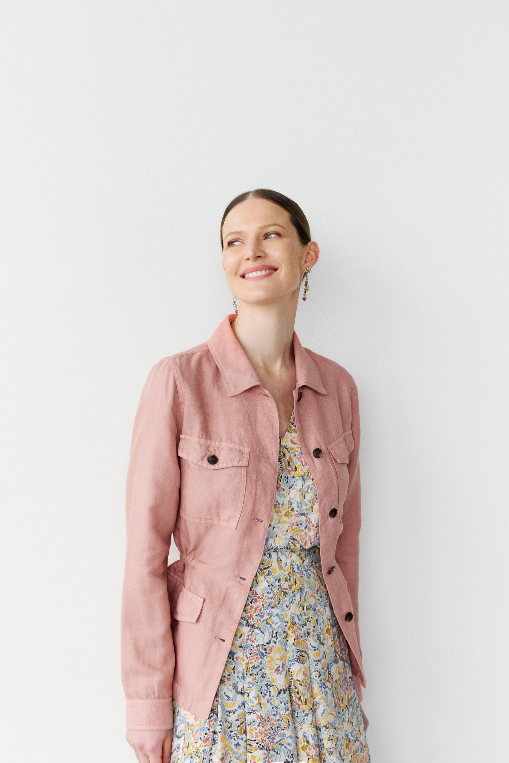 veste grace b orange clair femme