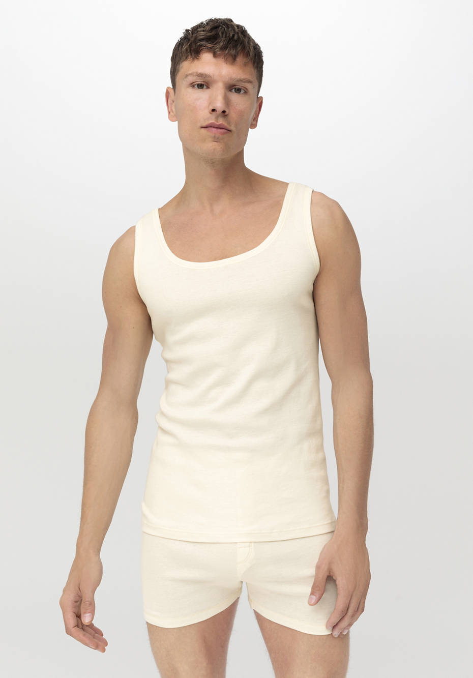 Athletic-Shirt aus reiner Bio-Baumwolle, 2er-Pack