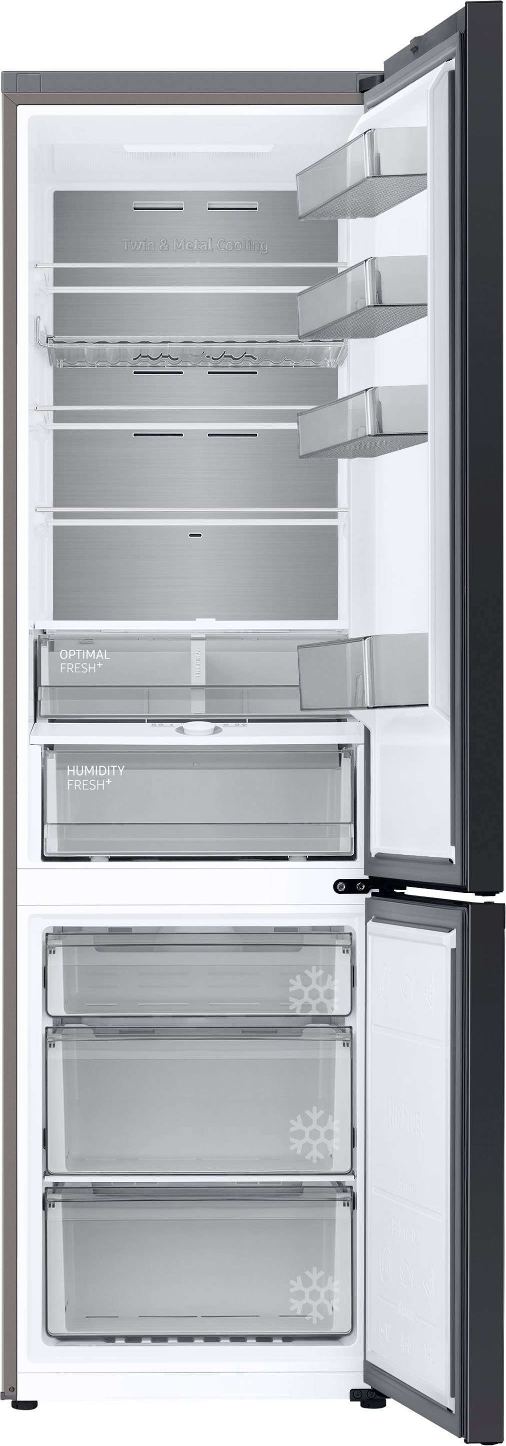 Samsung Kühl-/Gefrierkombination Bespoke RL38A7B5BS9, 203 cm hoch, 59,5 cm breit