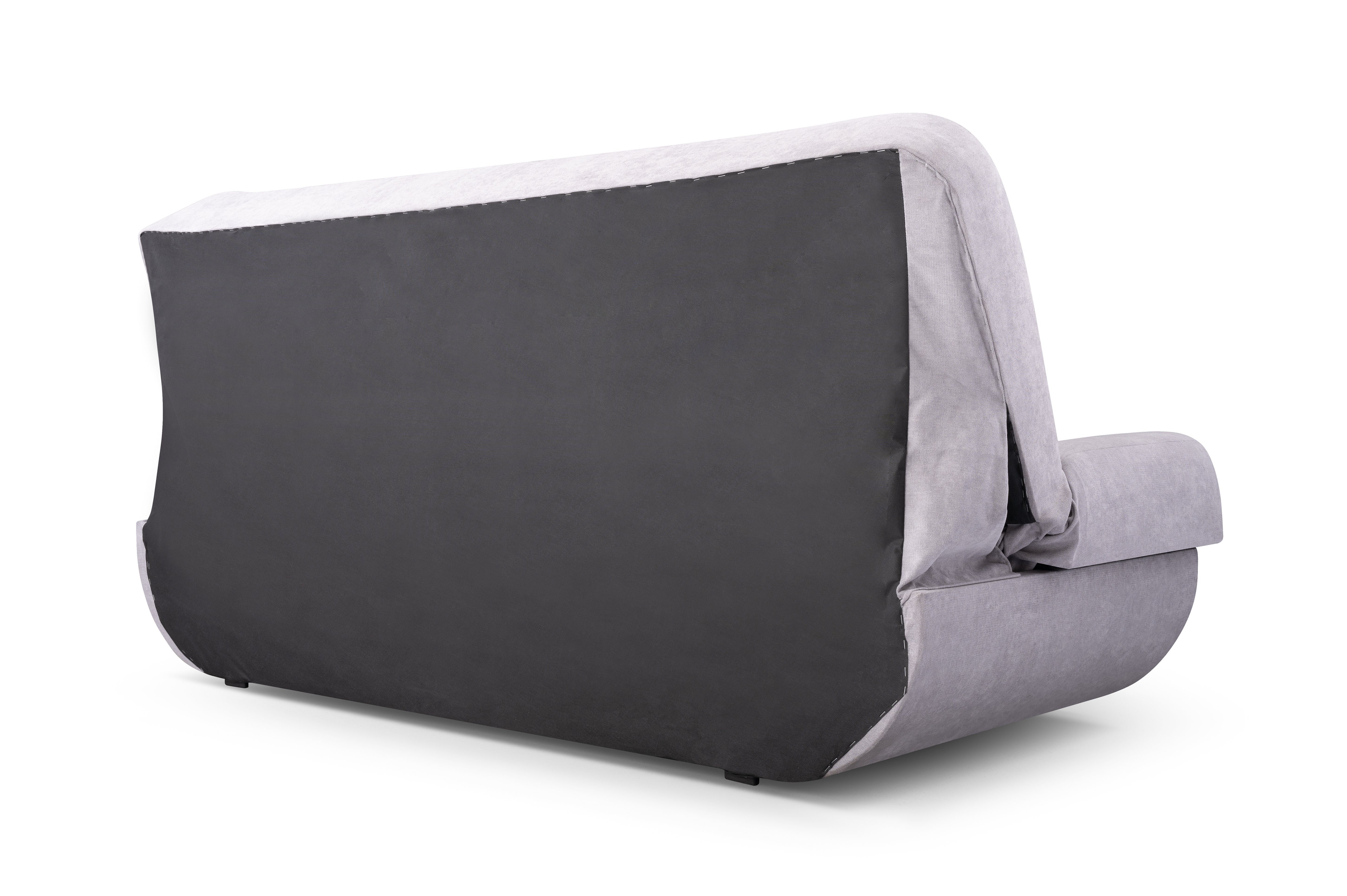 MOEBLO Schlafsofa Pafos, Sofa Kippsofa Klappsofa Clic-Clack, mit Schlaffunktion, mit Bettkasten