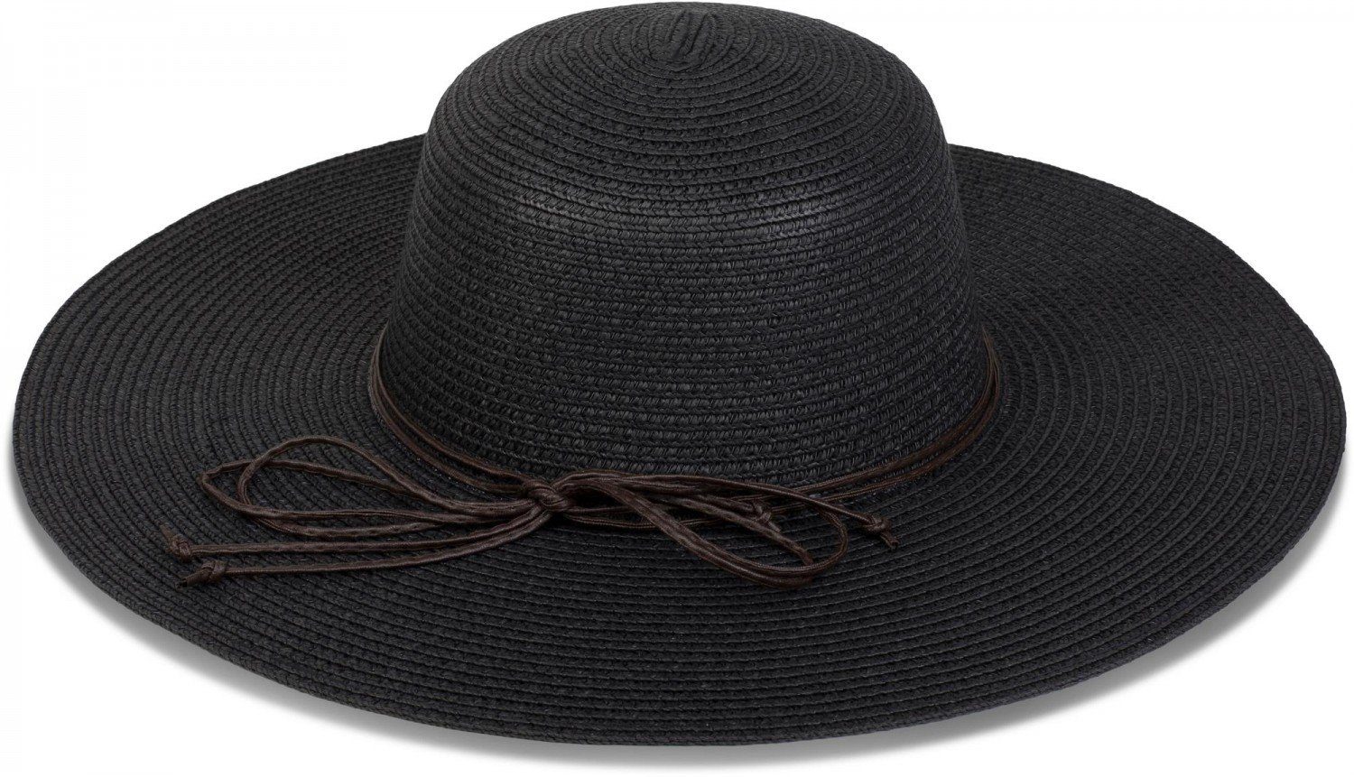 styleBREAKER Sonnenhut (1-St) Floppy Sonnenhut mit schmalem Zierband und Schleife
