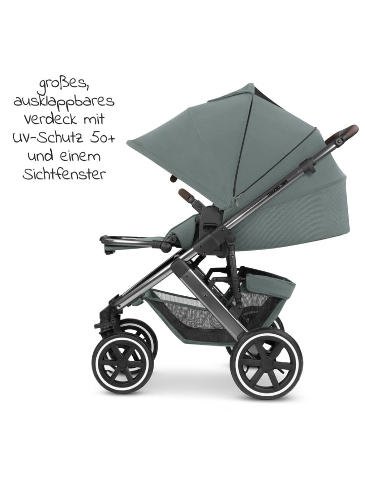 ABC-Design Kombi-Kinderwagen Salsa 4 Air - inkl. Babywanne & in gruen,silber günstig kaufen onesize