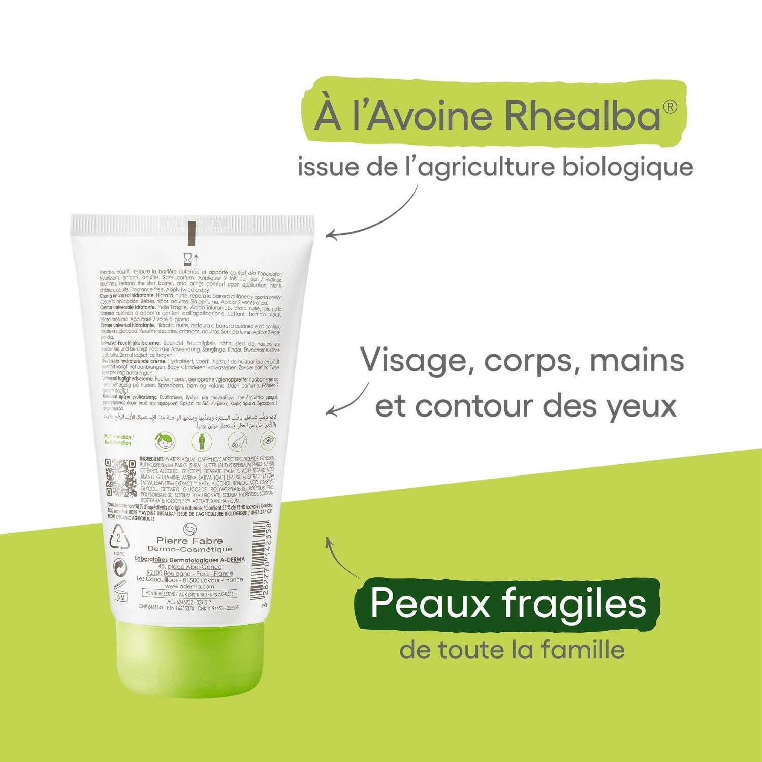 A-DERMA Universal Fugtighedscreme