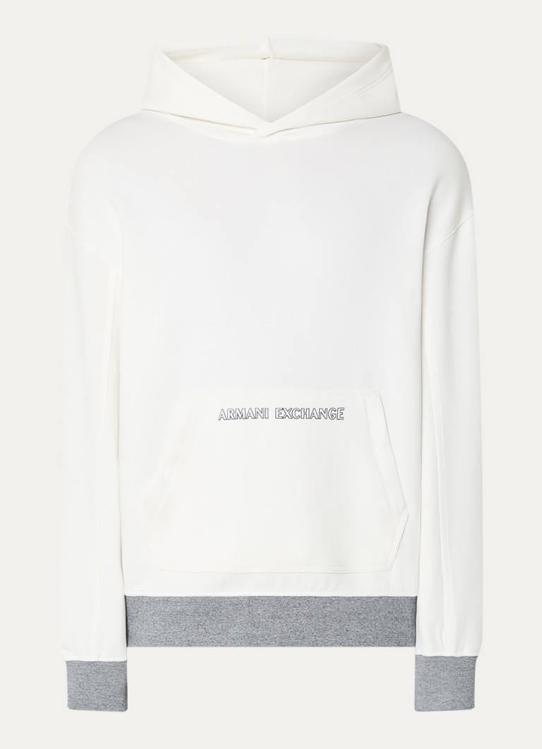 Hanorac cu logo contrastant Armani Exchange
