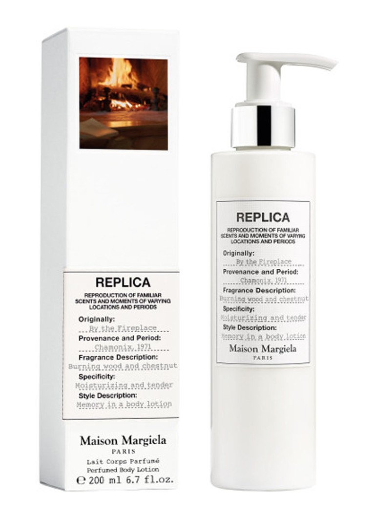 O replică a loțiunii de corp Maison Margiela, pentru utilizare lângă șemineu.