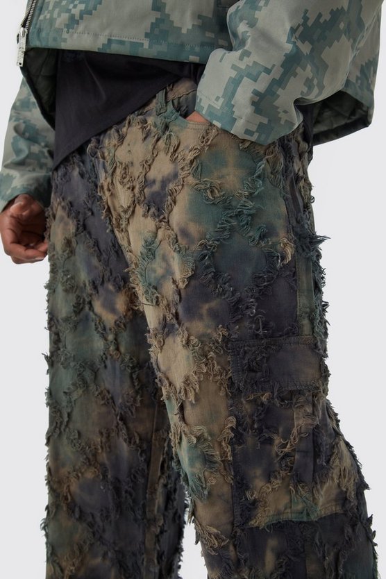 Plus lockere Camouflage Cargo-Hose