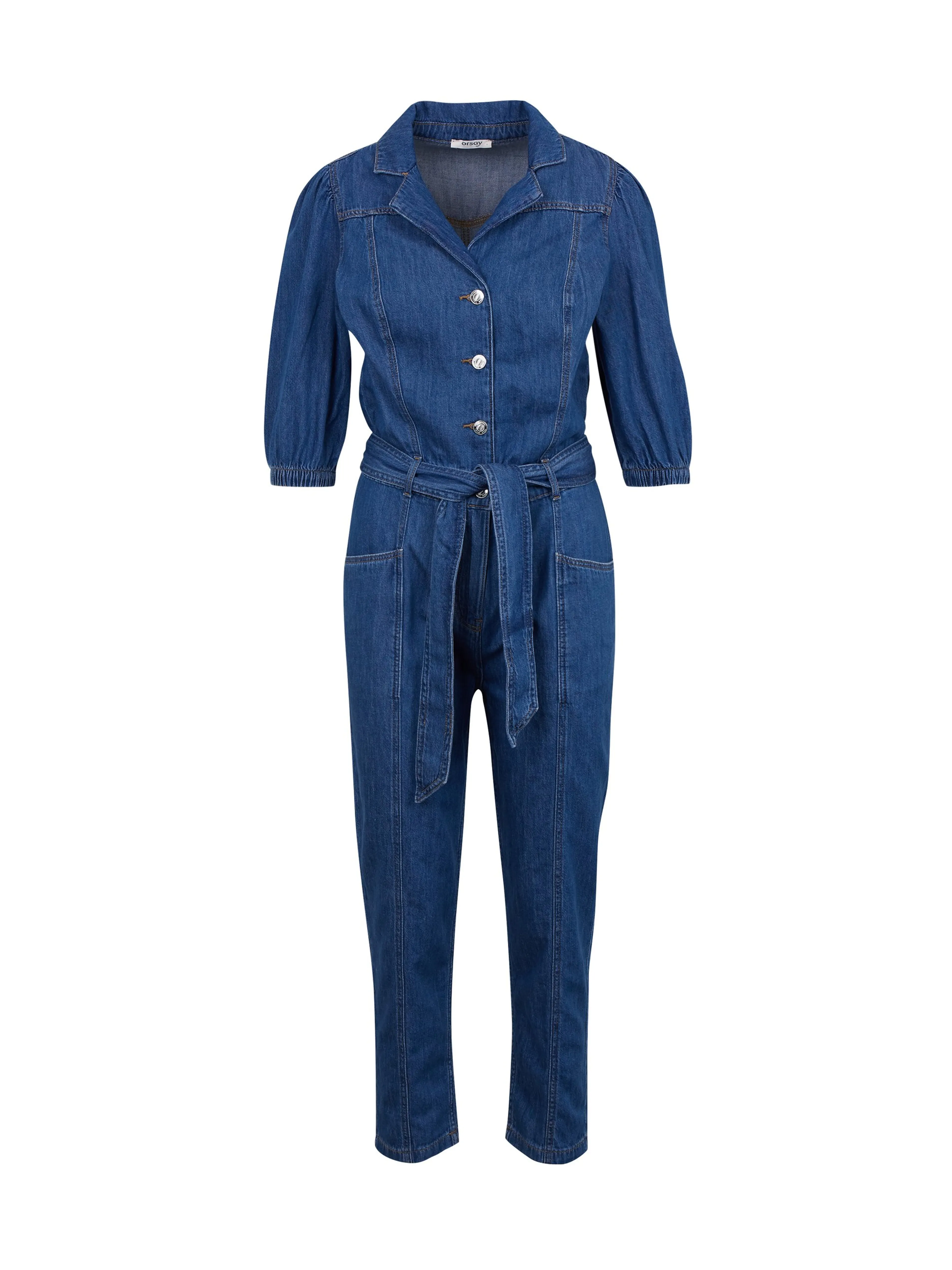 Blauer Damen-Jumpsuit aus Denim ORSAY