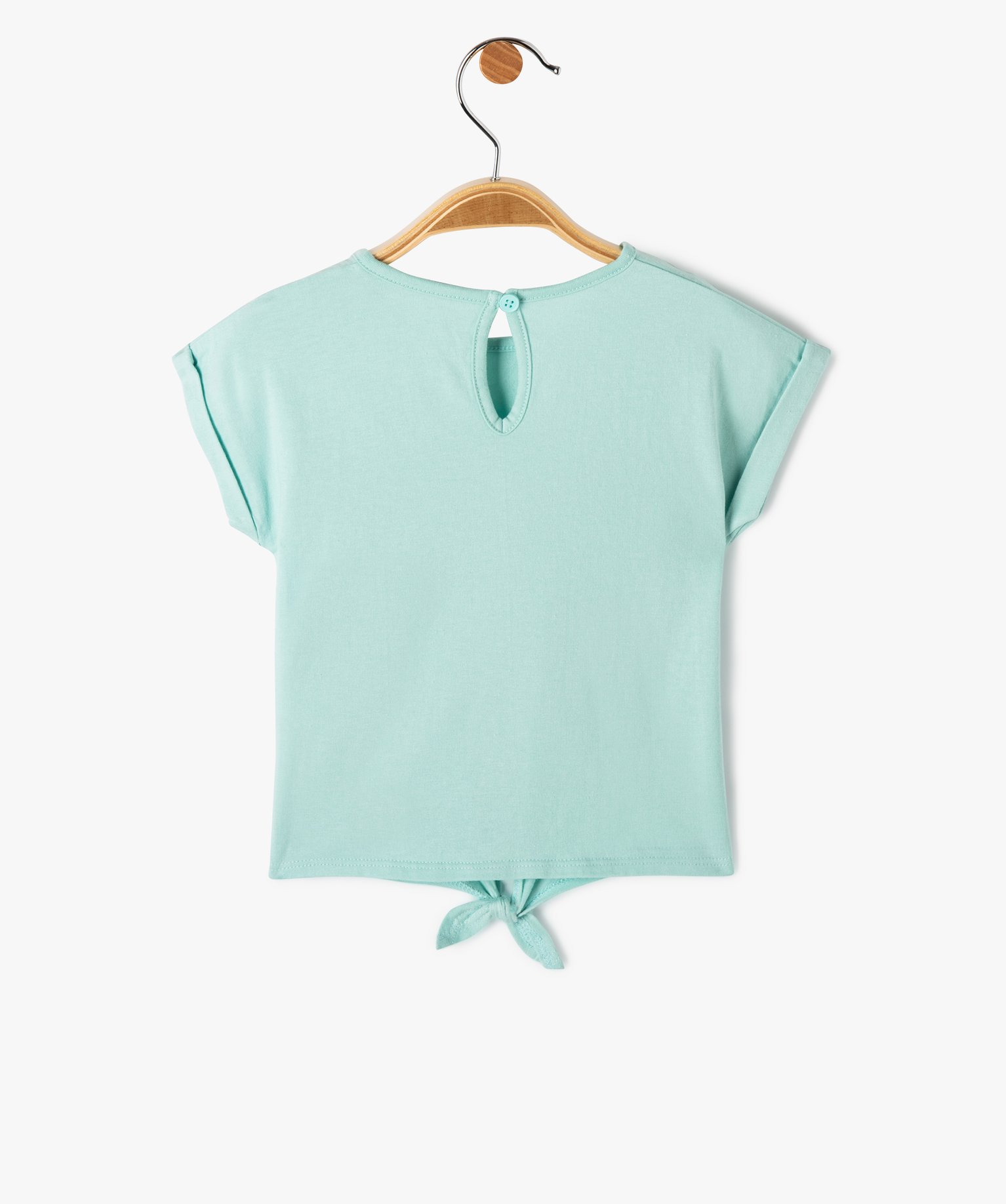 Tee-shirt bébé fille loose à manches courtes et motif bri... vert | GEMO