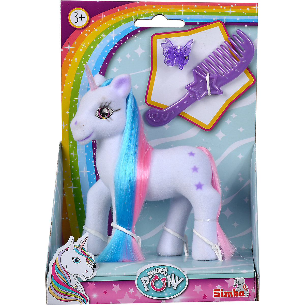 Einhorn mit bunten Haaren