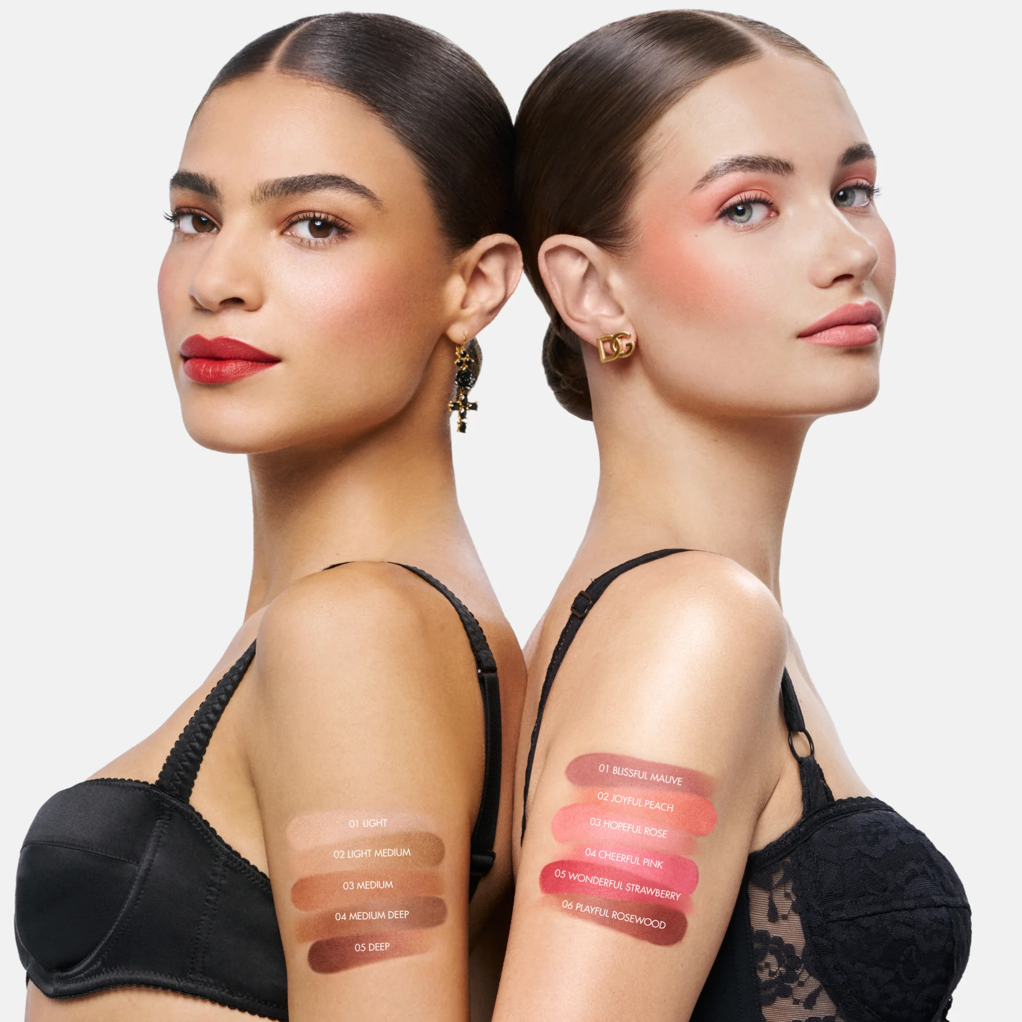 Colorete en polvo y sombra de ojos de larga duración Face Cheeks&Eyes Match - Colorete compacto, sombra de ojos compacta