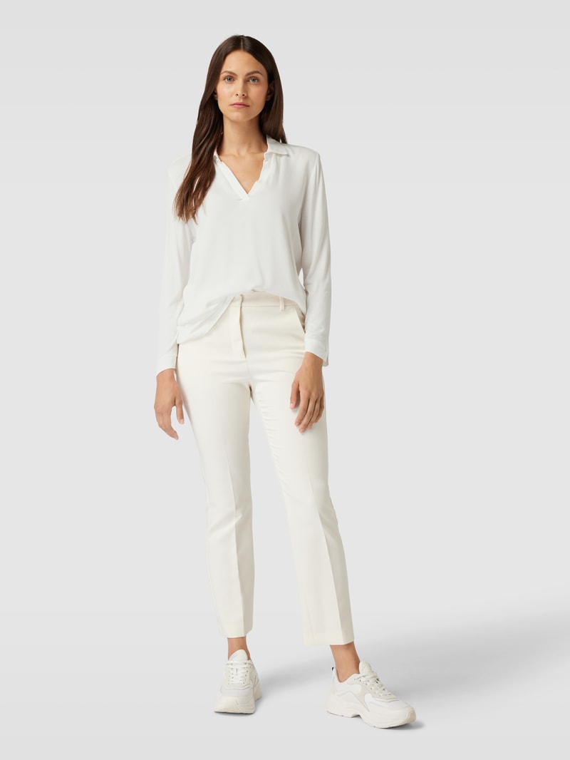 Blusenshirt aus Viskose in offwhite