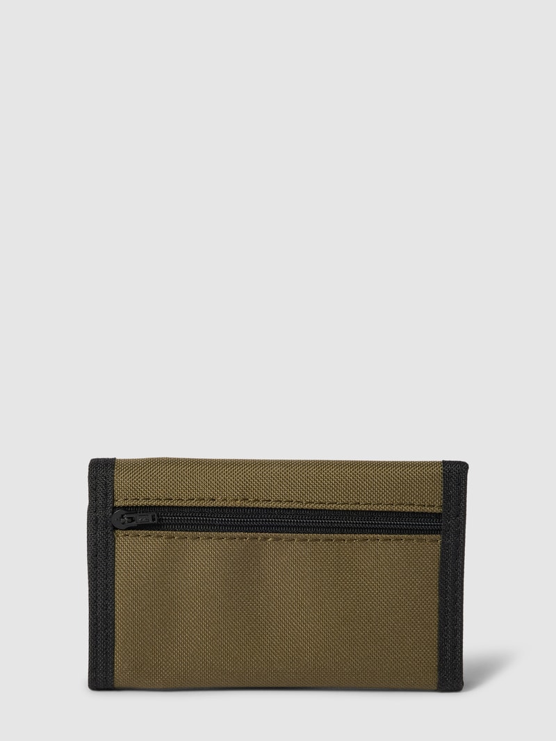 Portemonnaie mit Label-Stitching in khaki