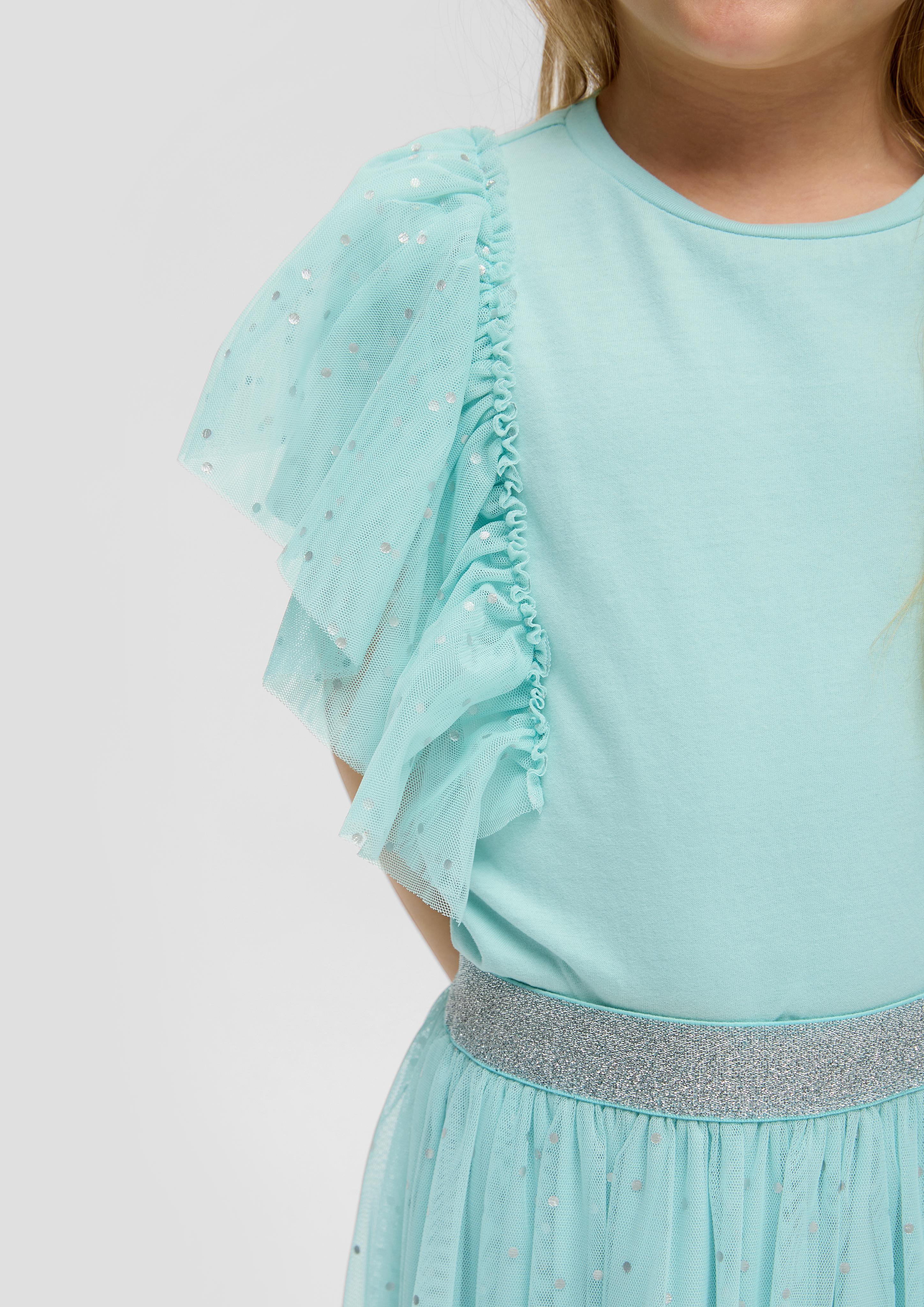 Baumwollshirt mit Volants  2145591-6068