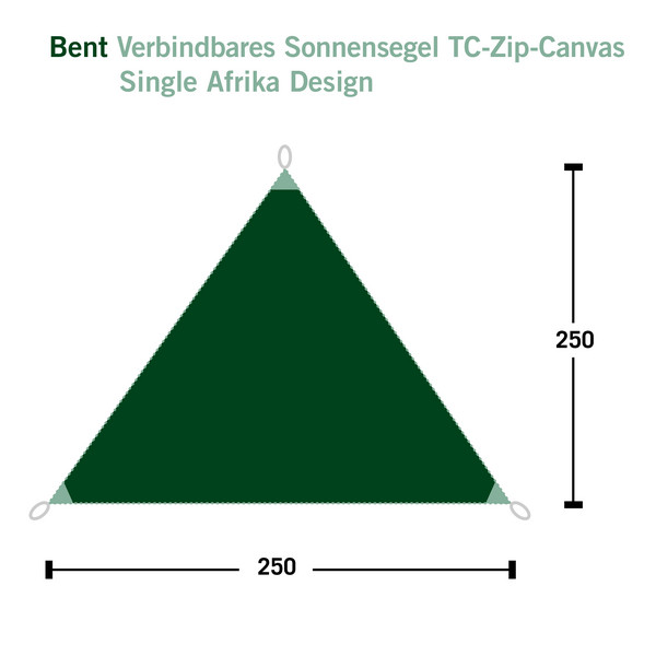 VERBINDBARES SONNENSEGEL TC-ZIP-CANVAS SINGLE - Tarp