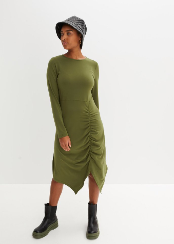 Shirtkleid mit Zipfelsaum