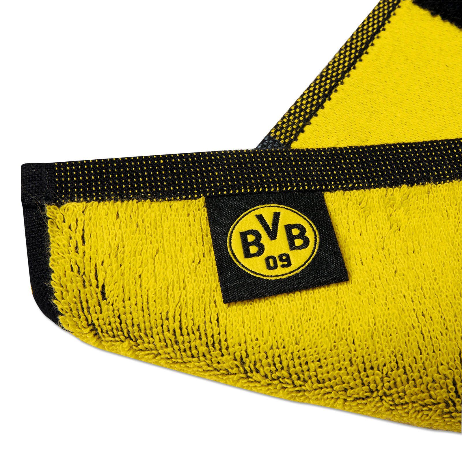 BVB Badetuch BVB-Badetuch Emblem 100x150 cm, Baumwolle (1-St), mit Schlaufe
