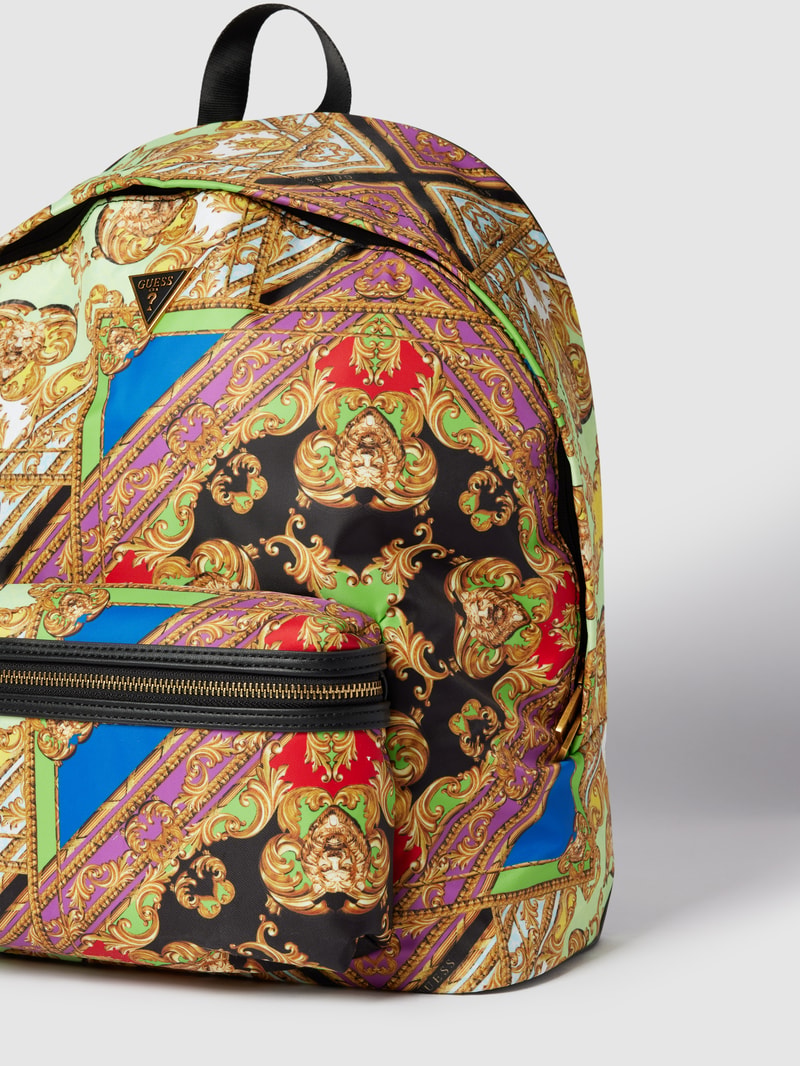 Rucksack mit Allover-Muster in gold