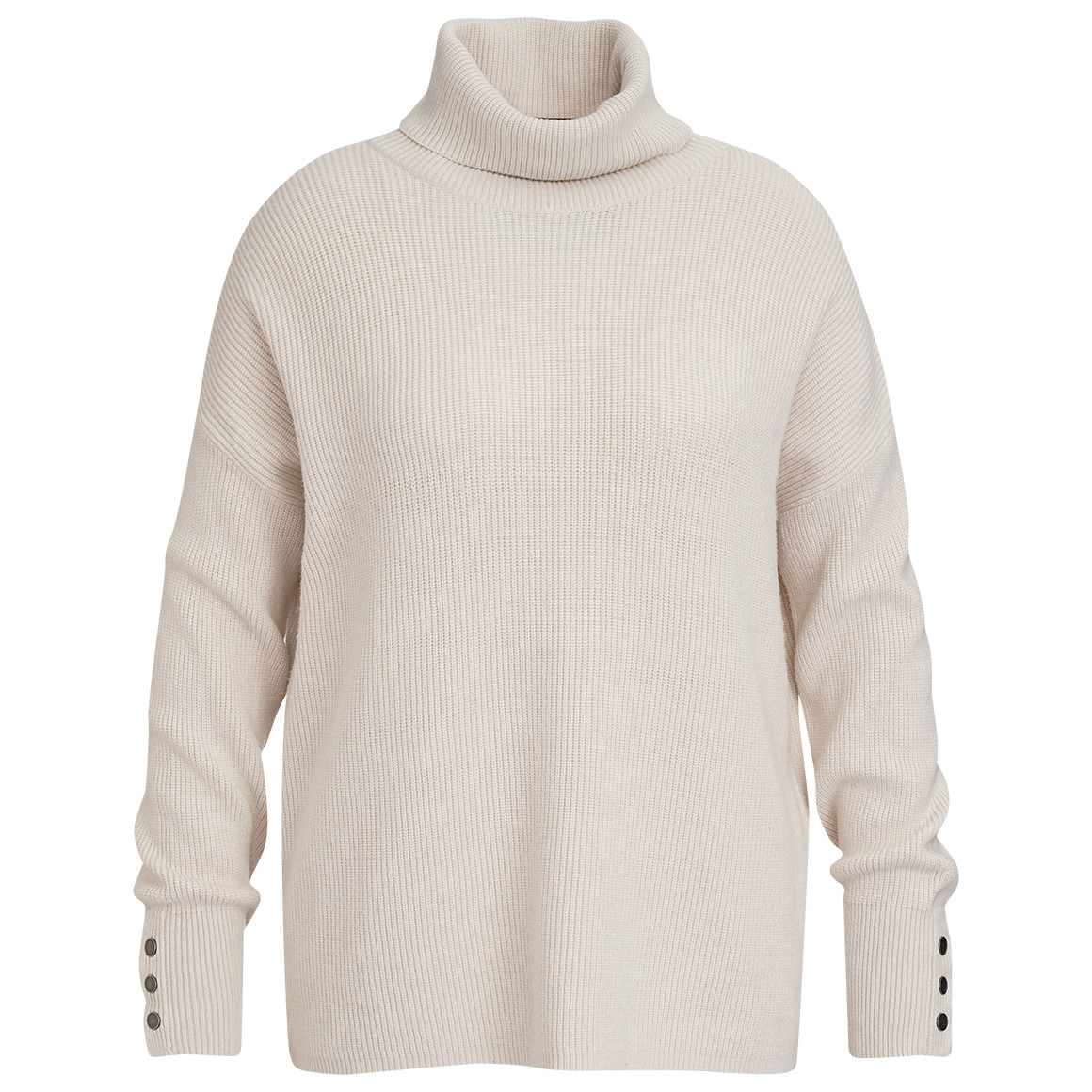 Damen Strickpullover mit Zierknöpfen