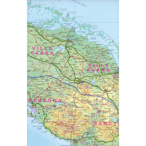 Cuba ( Kuba) 1 : 600 000 - Straßenkarte