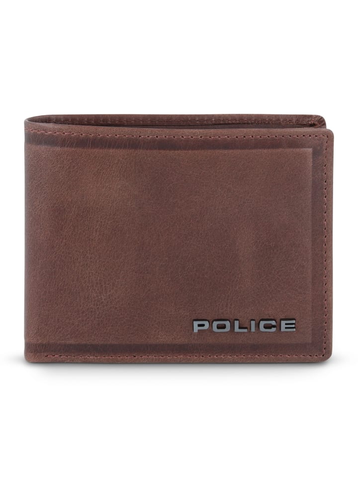 Police Geldbörse Leder 11.5 cm in brown günstig kaufen onesize