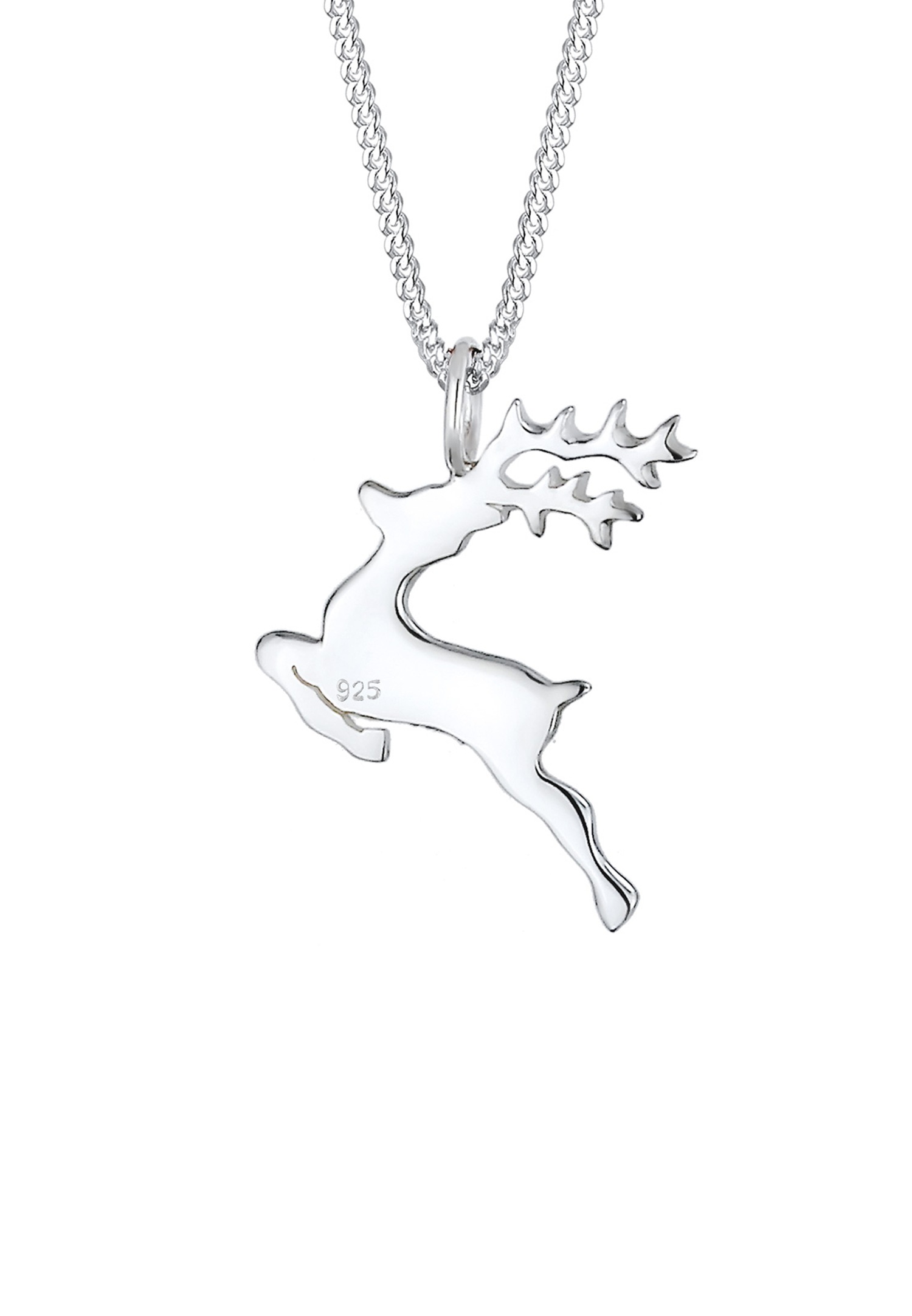 Ciondolo da donna Elli a forma di renna in argento sterling 925