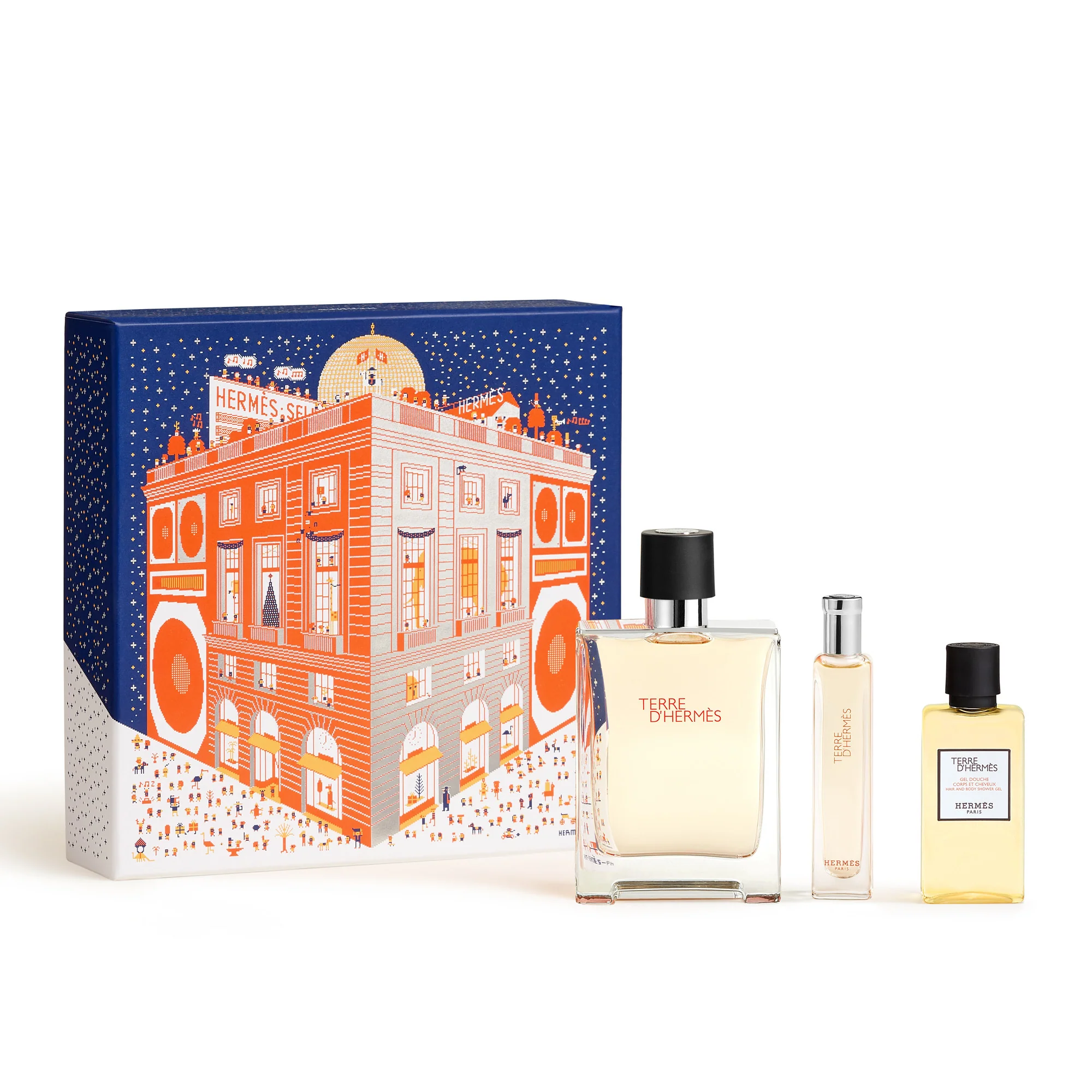Terre d'Hermès Box Terre d'Hermès, Woda toaletowa - Perfumy męskie w pudełku, Woda toaletowa, Do kąpieli i pod prysznic
