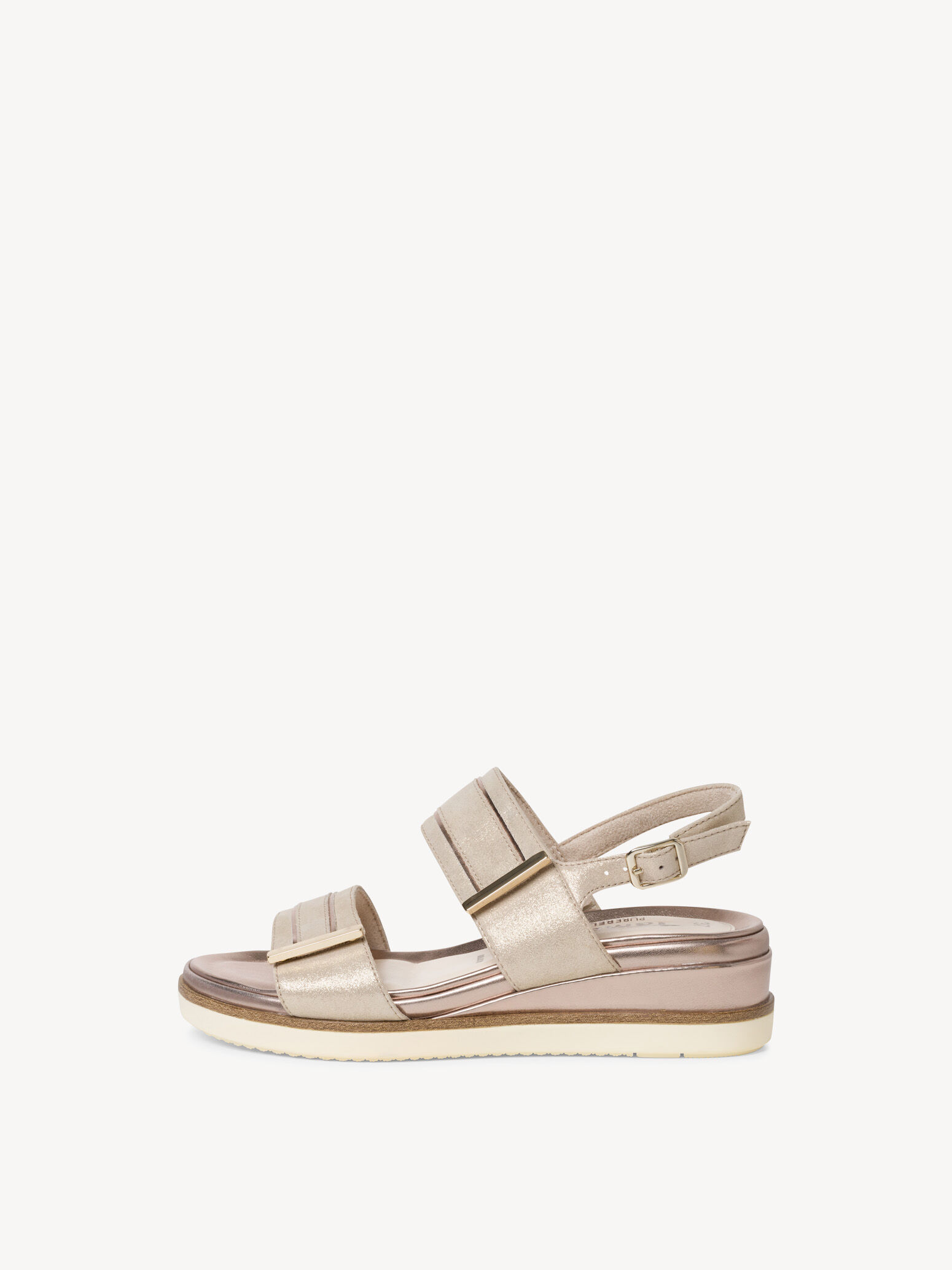 Sandale à talon - beige