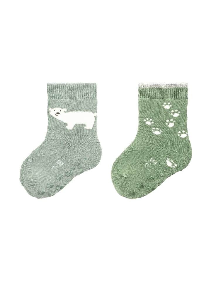 Sterntaler ABS Krabbelsocken 2er-Pack Eisbär in sattes grün günstig kaufen