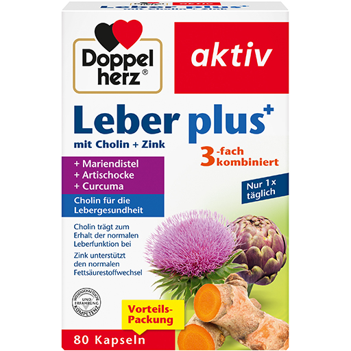 DOPPELHERZ Leber plus Kapseln  80 St  Kapseln
