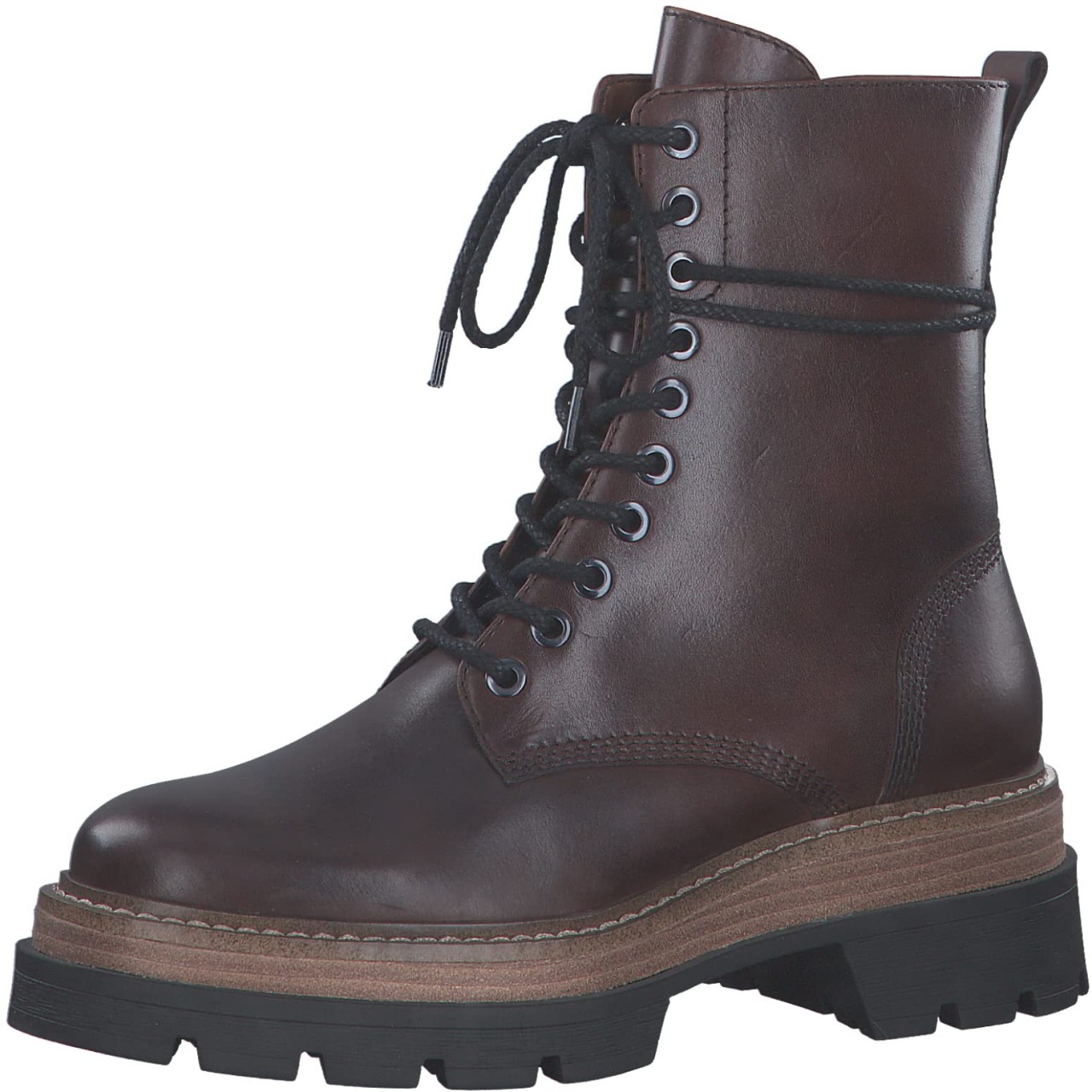 TAMARIS Schnür-Stiefeletten braun Schnürstiefelette, Braun