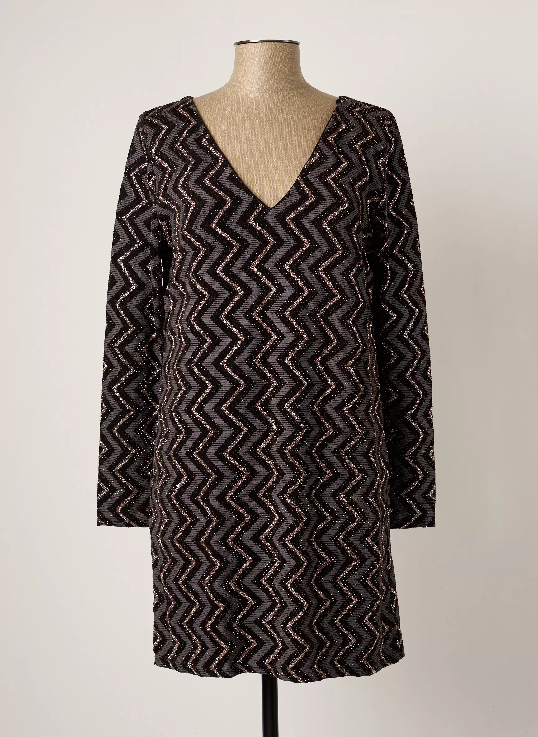 Morgan Robes Mi Longues Femme couleur noir