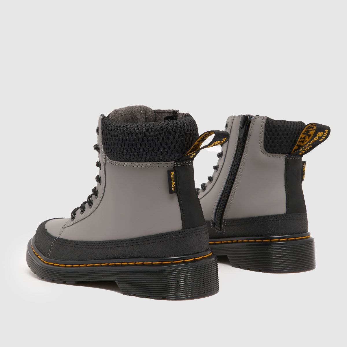 Dr Martens ljusgrå 1460 krage Junior stövlar