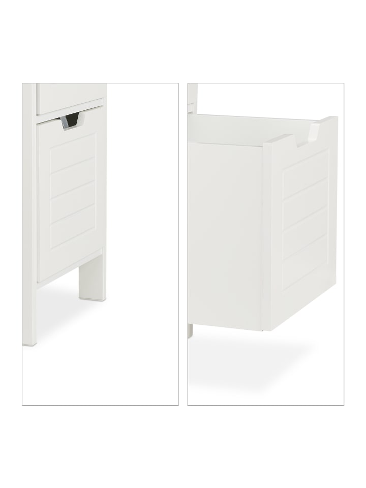 relaxdays Badezimmerschrank in Weiß - (B)30 x (H)90 x (T)30 cm günstig kaufen onesize