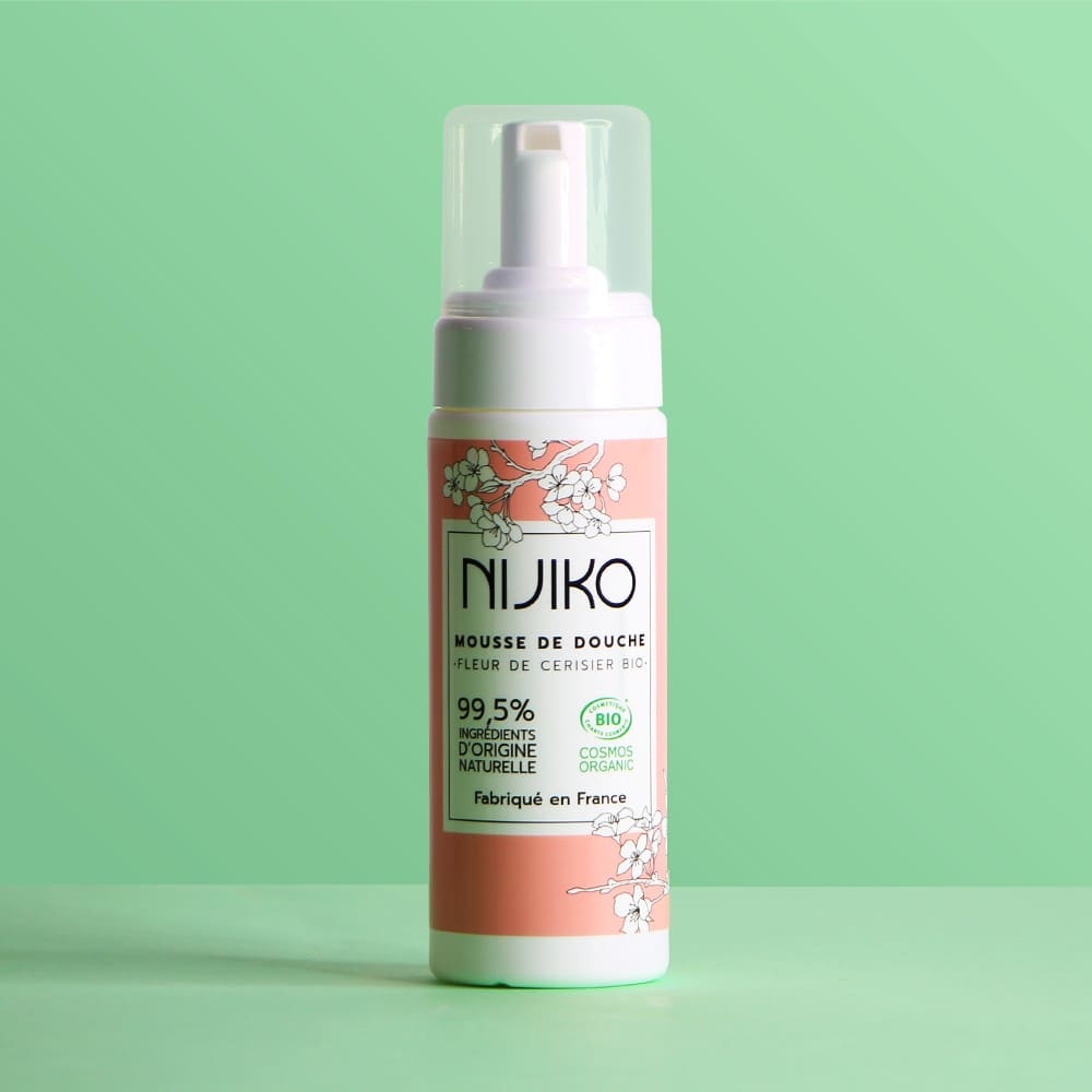nijiko Mousse de Douche Bio à la Fleur de Cerisier Gel douche