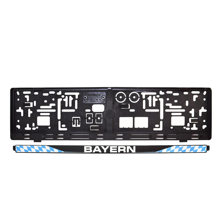 Kennzeichenhalter "Bayern", schwarz, 1 Stück  - ATU