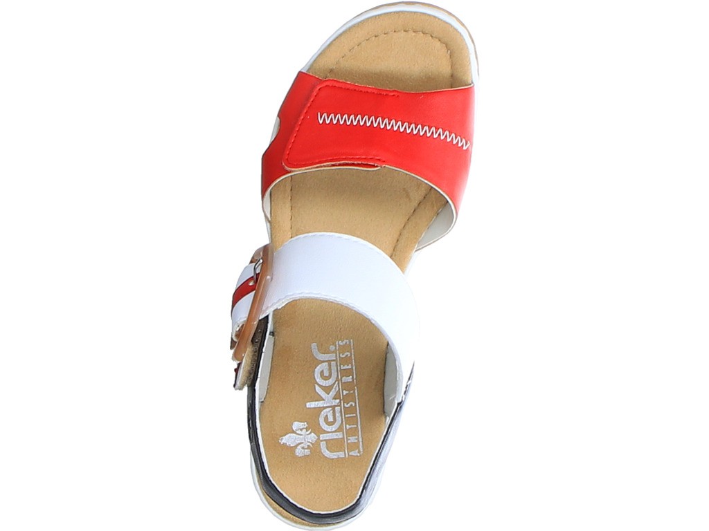 RIEKER Komfort Sandalen silber