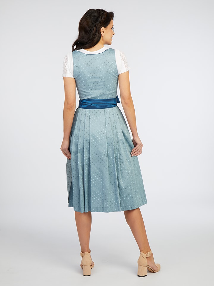 Turi Landhaus Dirndl in Hellblau günstig kaufen