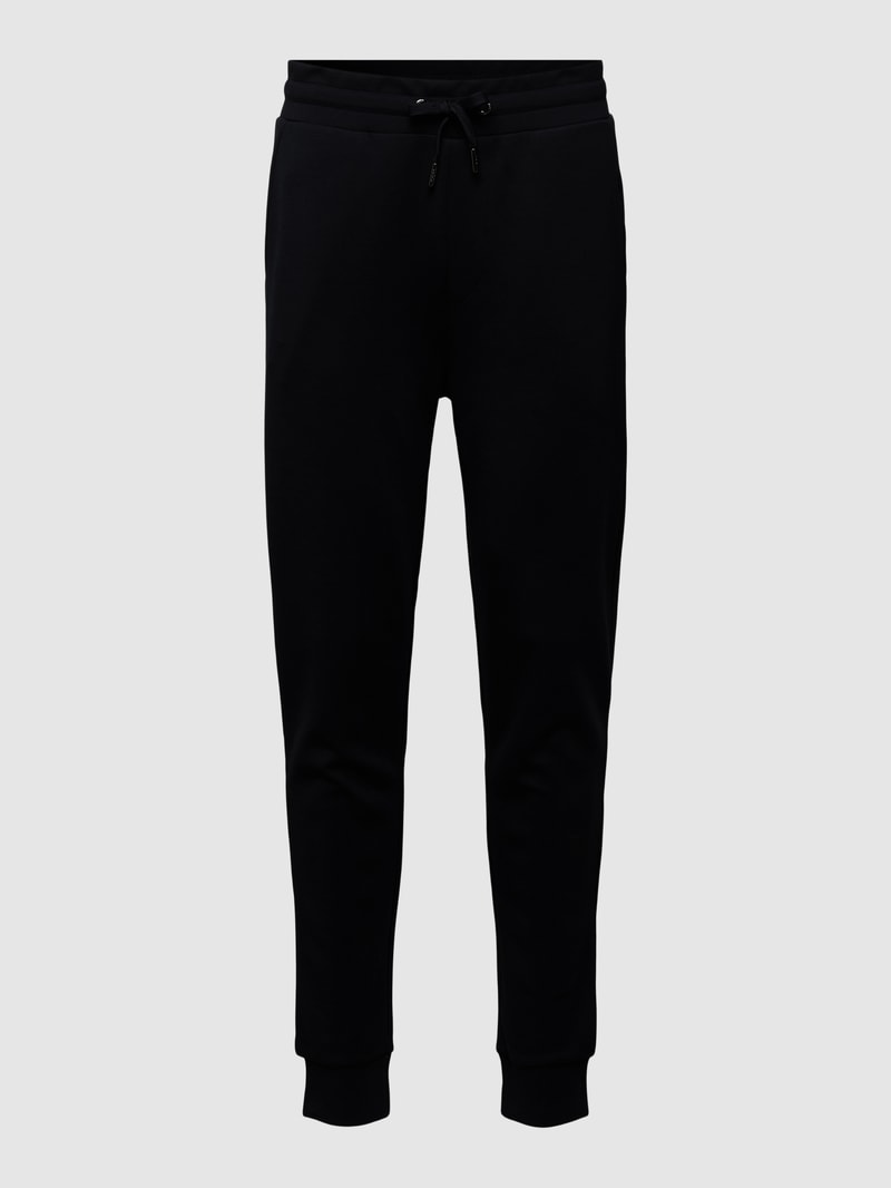 Sweatpants mit Label-Detail in marineblau