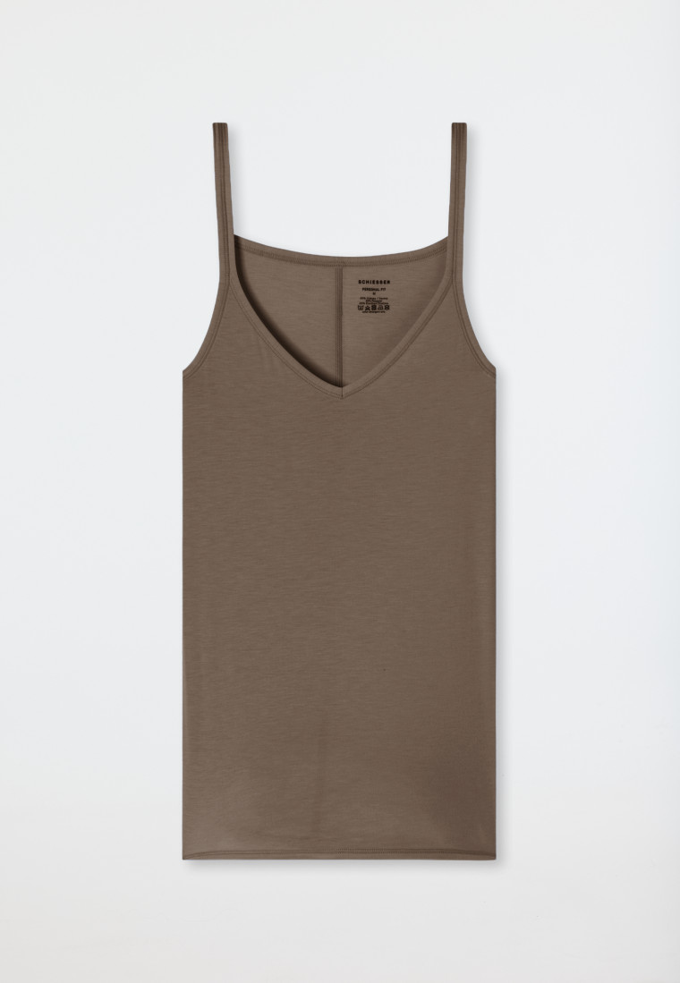 Spaghetti-Top taupe - Personal Fit